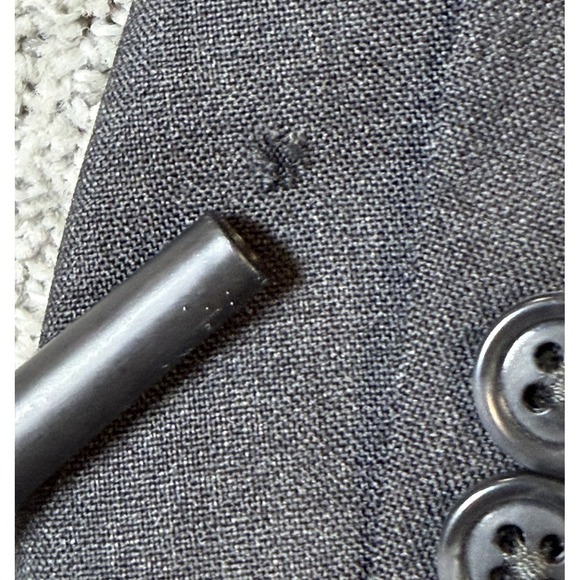 Stafford Men's Wool 2 Piece Suit 44R Lined Gray 1 Button, Pant 34/30 EUC - Picture 11 of 16